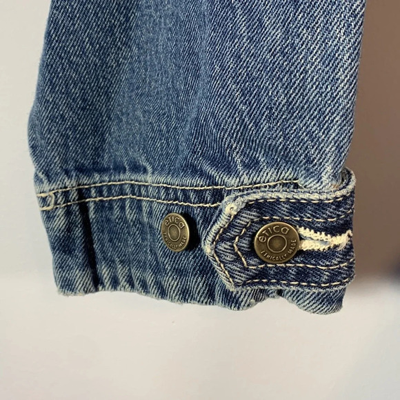 Etica size small zip front zeta denim jumpsuit carpenter cimarron color blue - Picture 5 of 15